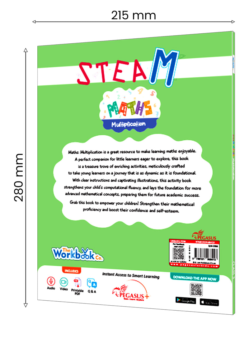 STEAM Maths Multiplication Workbook for Class 3 | Activity Book with Repeated Addition & Word Problems (Age 7–9 Years)