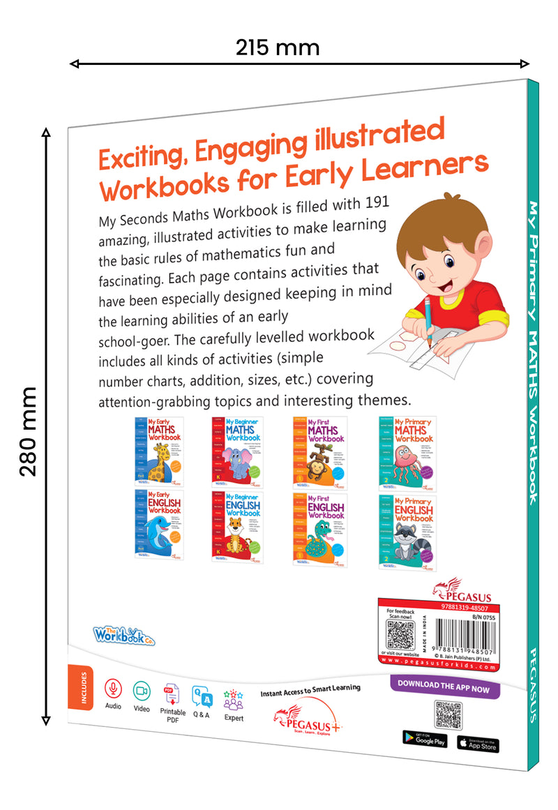 My Primary Maths Workbook 2 for Kids – 191 Fun  Activities for Counting & Early Learning (Age 3+Years)