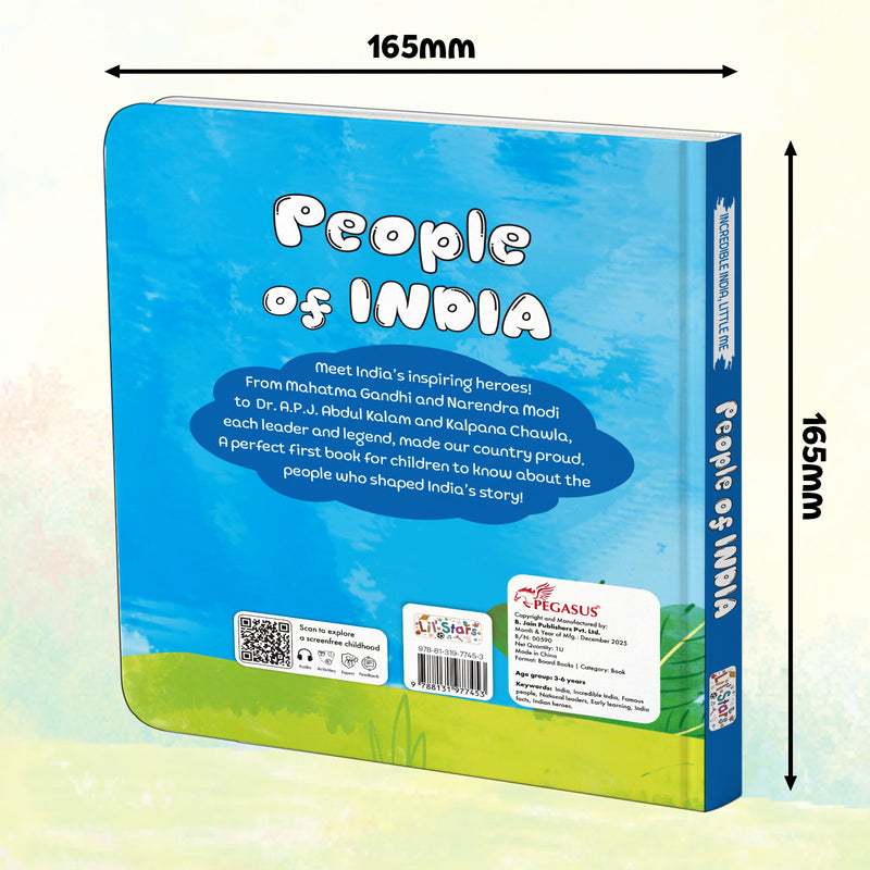 People of India – Early Learning Board Book for Kids (Age 3–6 Years) | Toddler Activity Books