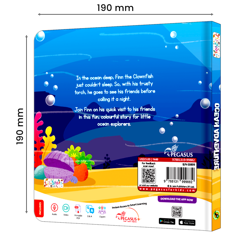 Ocean Adventure Torch Book for Kids – Interactive Flashlight Story Book with Hidden Pictures (Age 2+ Years)