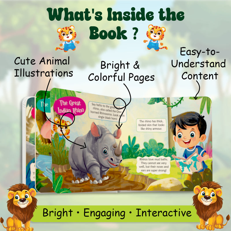 Amazing Wildlife of India – Early Learning Board Book for Kids (Age 3–6 Years) | Toddler Activity Books