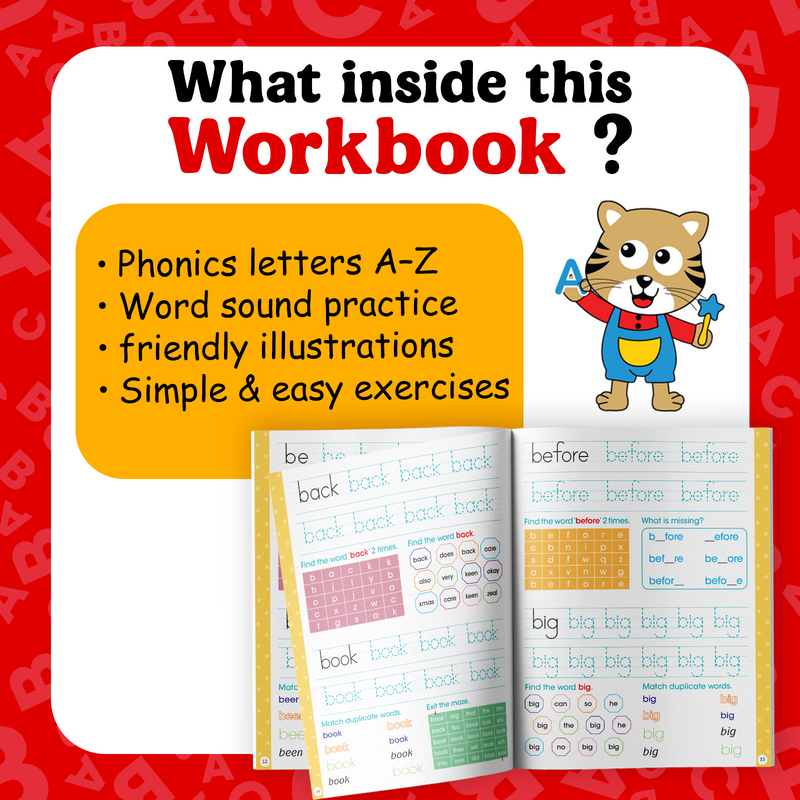 My Ultimate Sight Words Practice Workbook for Kids – Reading & Vocabulary Building  books (Age 3+ Years)