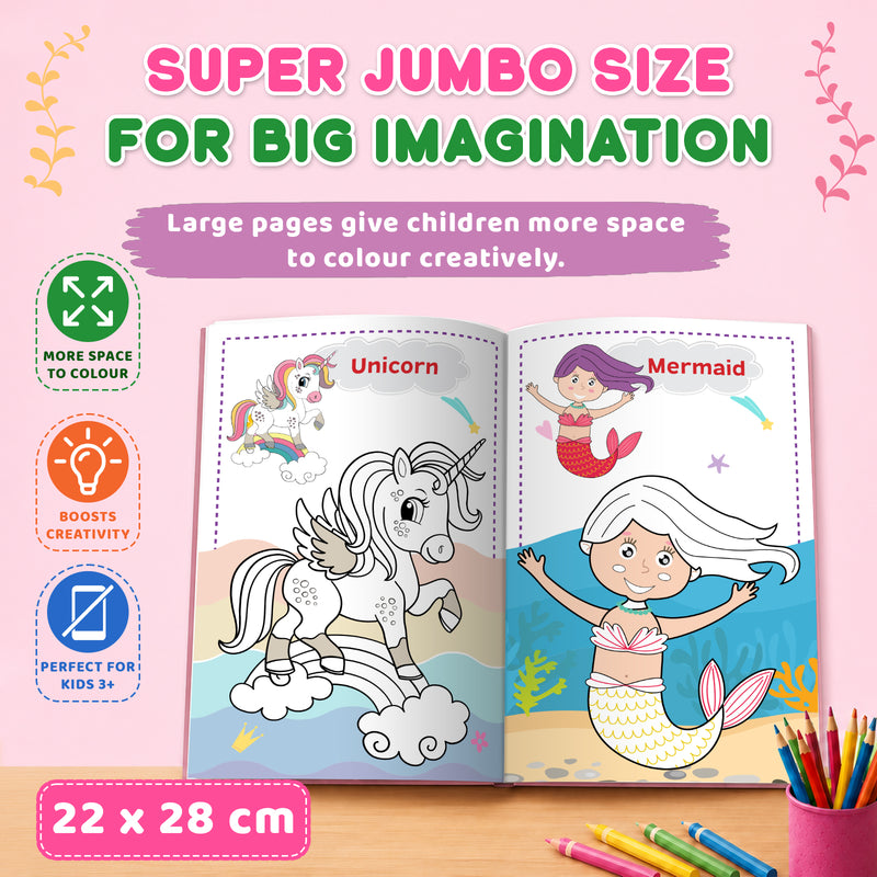 Super Jumbo Colouring Book (Magical Creature)