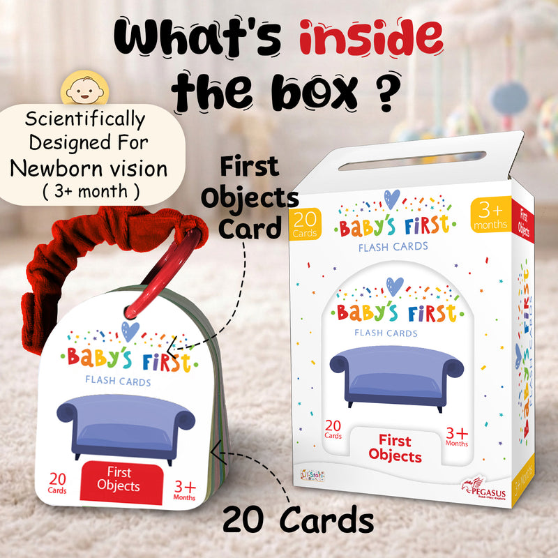 Baby’s First Flash Cards – First Objects | Early Learning & Mind Building Cards (3+ Months)