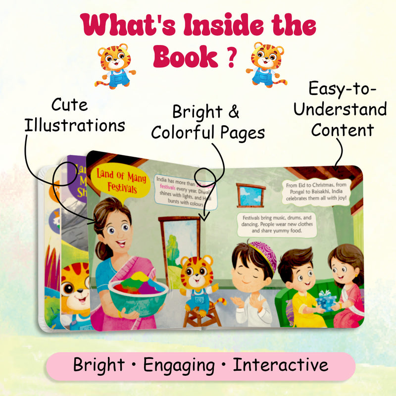 India, The Mini World – Early Learning Board Book for Kids (Age 3–6 Years) | Toddler Activity Books