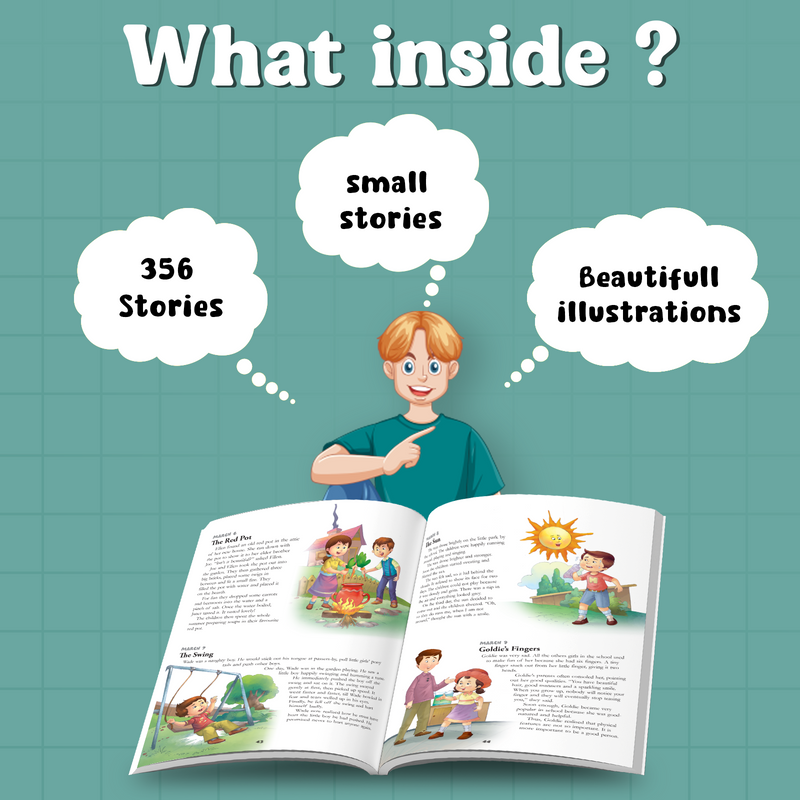365 Amazing Stories for Kids – Moral Lessons Story with Beautiful Illustrations (Age 3+ Years)