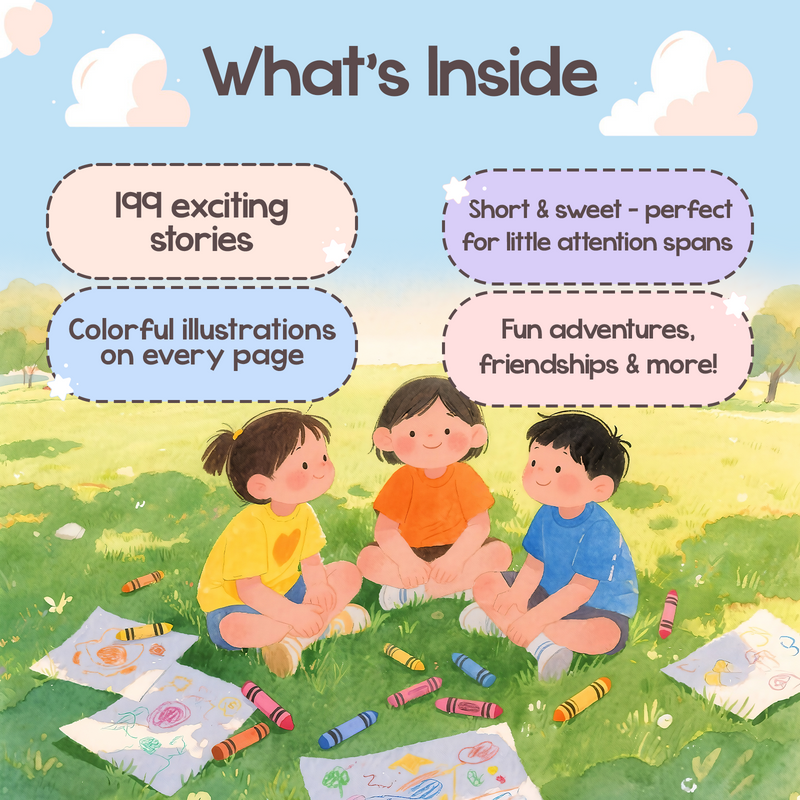 199 Bedtime Stories for Kids | Classic Story Book with Moral Tales (Age 2+ Years)