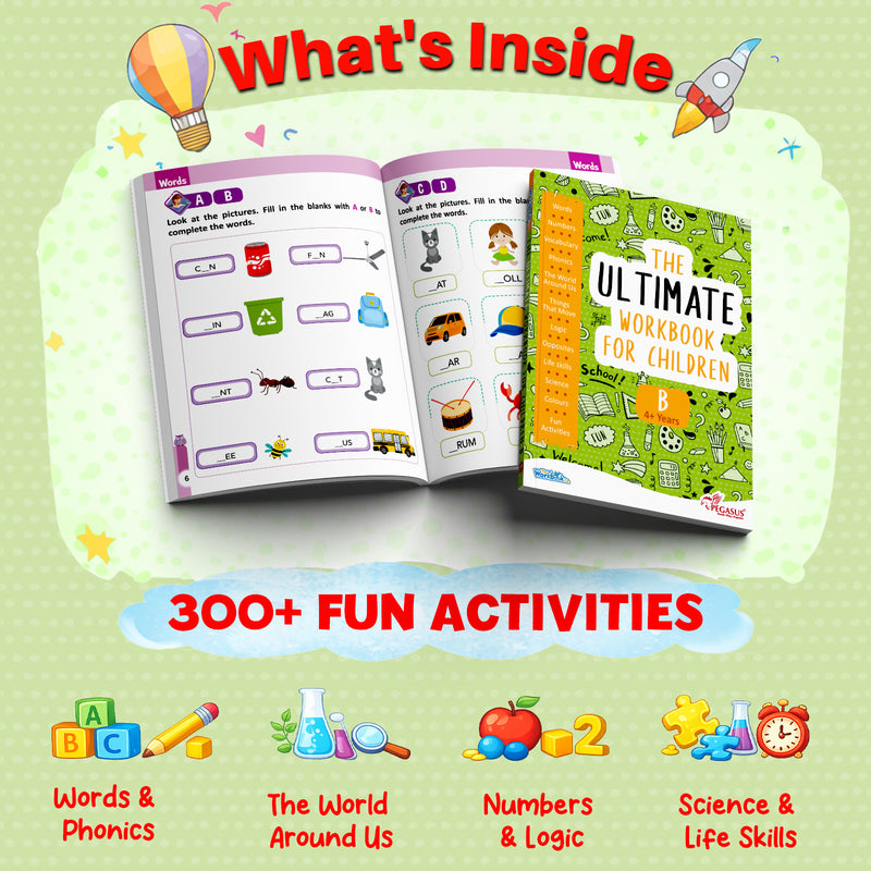 The Ultimate Workbook for Children B – Early Learning & Educational Book for Kids (Age 3+ Years)