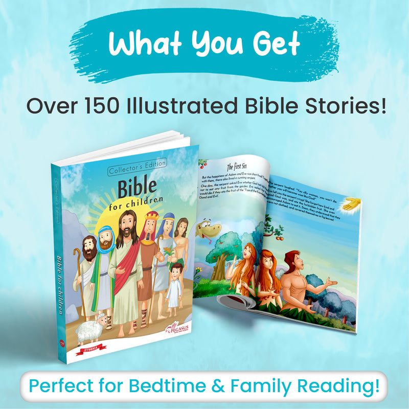 Bible for Children – Illustrated Children’s Stories Book from the Old & New Testament (4+ years)