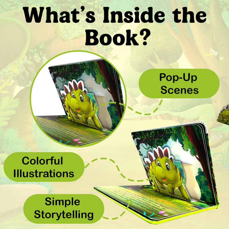 Dorzee’s Spiked Tail – A Pop-Up Book for Kids | Bedtime Story on Learning, & Growth (Age 2+ Years)