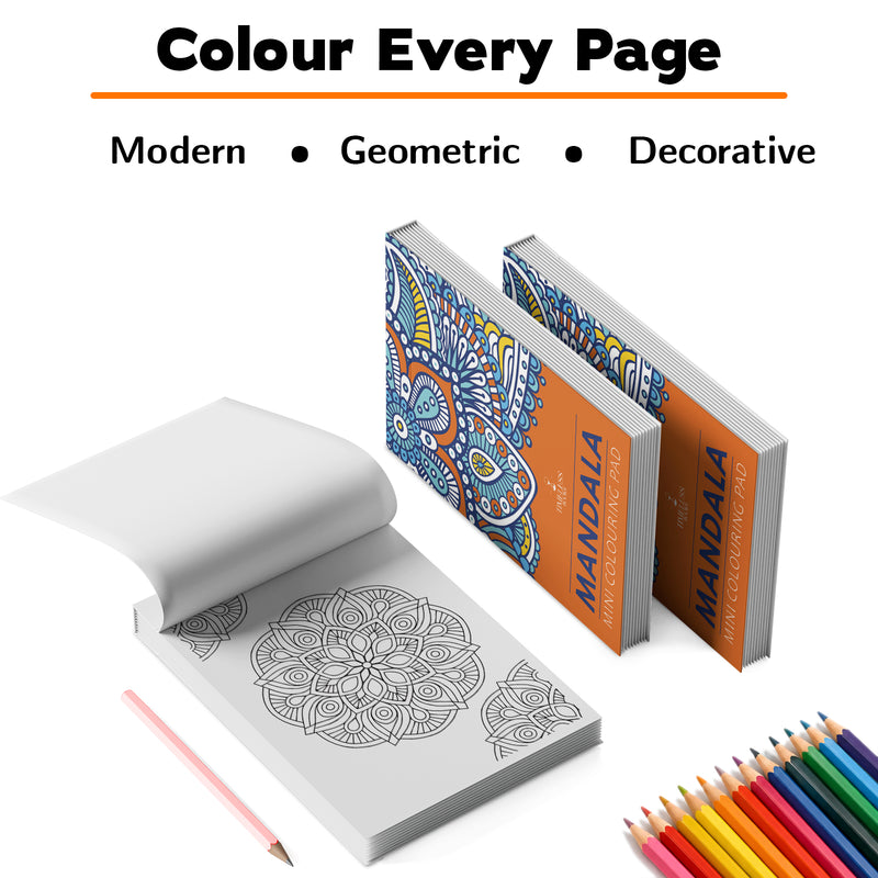Mandala - Mini Adult Colouring Pad