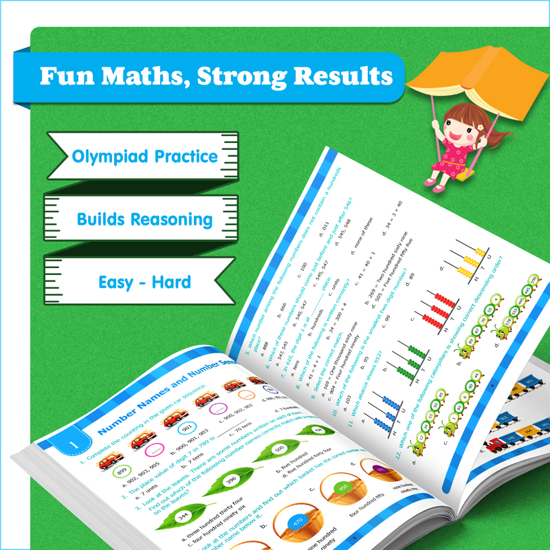 Maths Olympiad Workbook 2 | Practice Activity Book with Step-by-Step Solutions (Age 5+ Years)