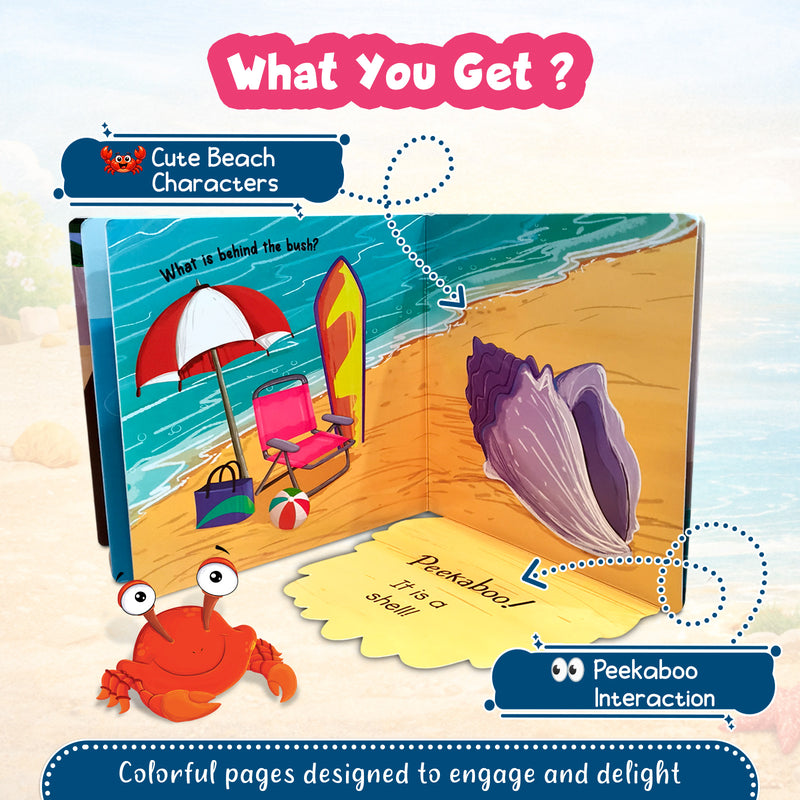 Peekaboo! On The Beach– Interactive Early Learning & Beach Adventures Book for Toddlers (Ages 1+)