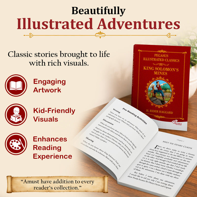 King Solomon’s Mines – Read & Shine | Pegasus Illustrated Classics