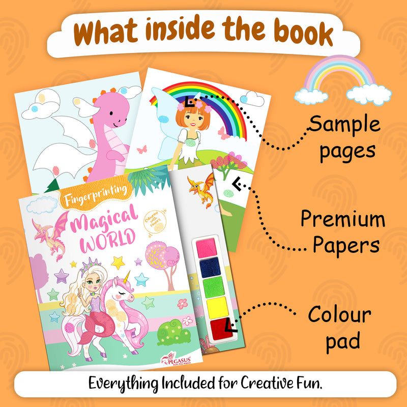 Fingerprinting Magical World –Creative Art and Craft Activity Book for Kids  (Age 3+ Years)