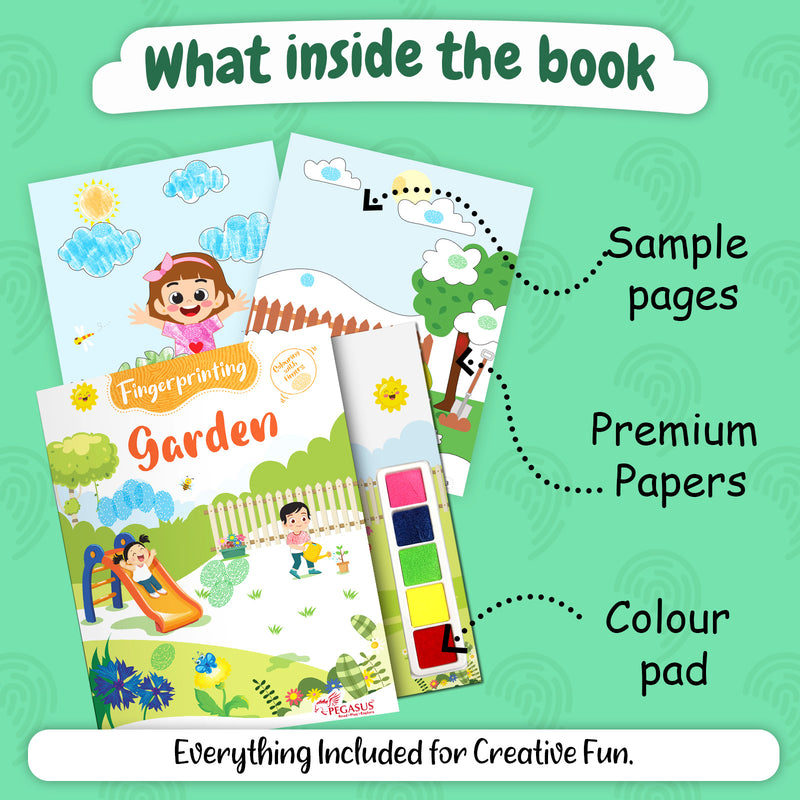 Fingerprinting Garden –Creative Art and Craft Activity Book for Kids  (Age 3+ Years)