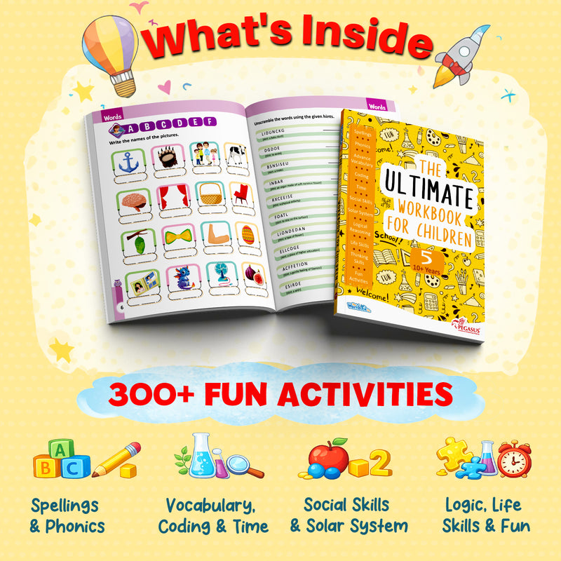 The Ultimate Workbook for Children: 5 – Early Learning & Educational Book for Kids (Age 3+ Years)