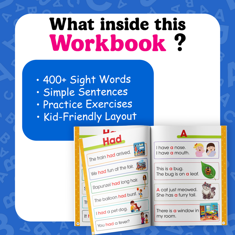 My Ultimate Sight Words & Sentences for Kids – 400+ Simple Sentences & Reading Workbook (Age 3+ Years)