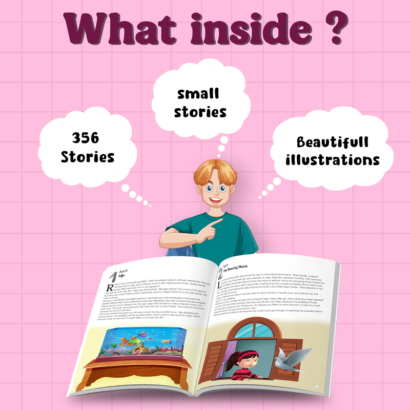 365 Magical Tales for Kids – Moral Lessons Story with Beautiful Illustrations (Age 3+ Years)