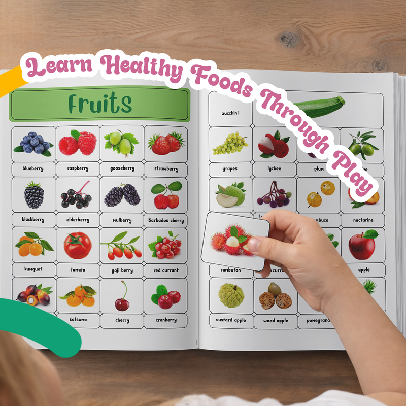 400+ Ultimate Stickers Fruits and Vegetables for Kids – Fun Learning Activity Book (Age 3+ Years)