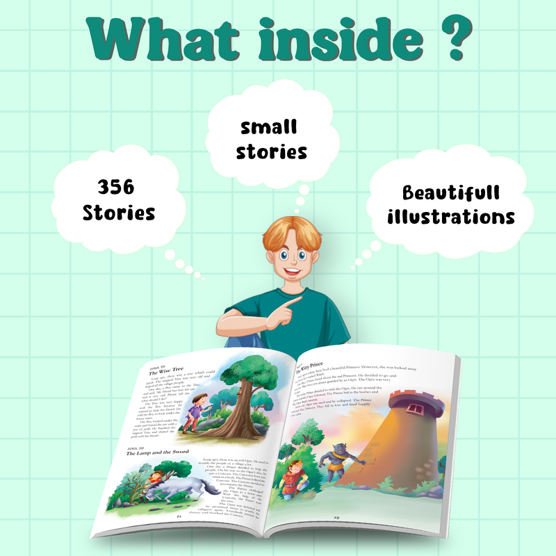 365 Fairy Tales for Kids – Moral Lessons Story with Beautiful Illustrations (Age 3+ Years)