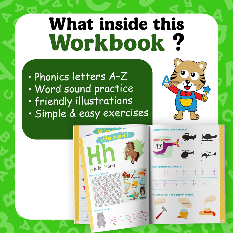 My Ultimate Phonics Practice Workbook for Kids – Early Reading & English Phonics Book (Age 3+ Years)
