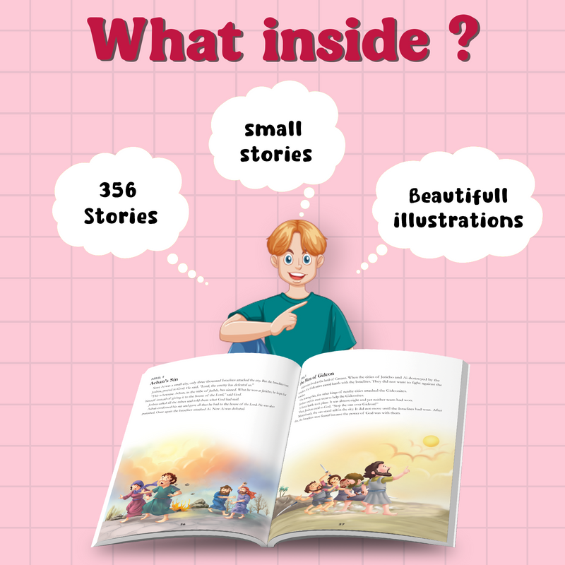 365 Bible Stories for Kids – Moral Lessons Story with Beautiful Illustrations (Age 3+ Years)