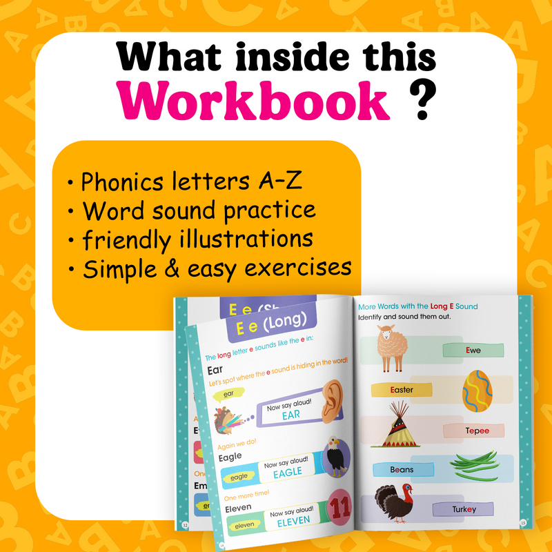 My Ultimate Phonics Letters and Word Sounds for Kids – Alphabet Sounds & Reading Book  (Age 3+ Years)