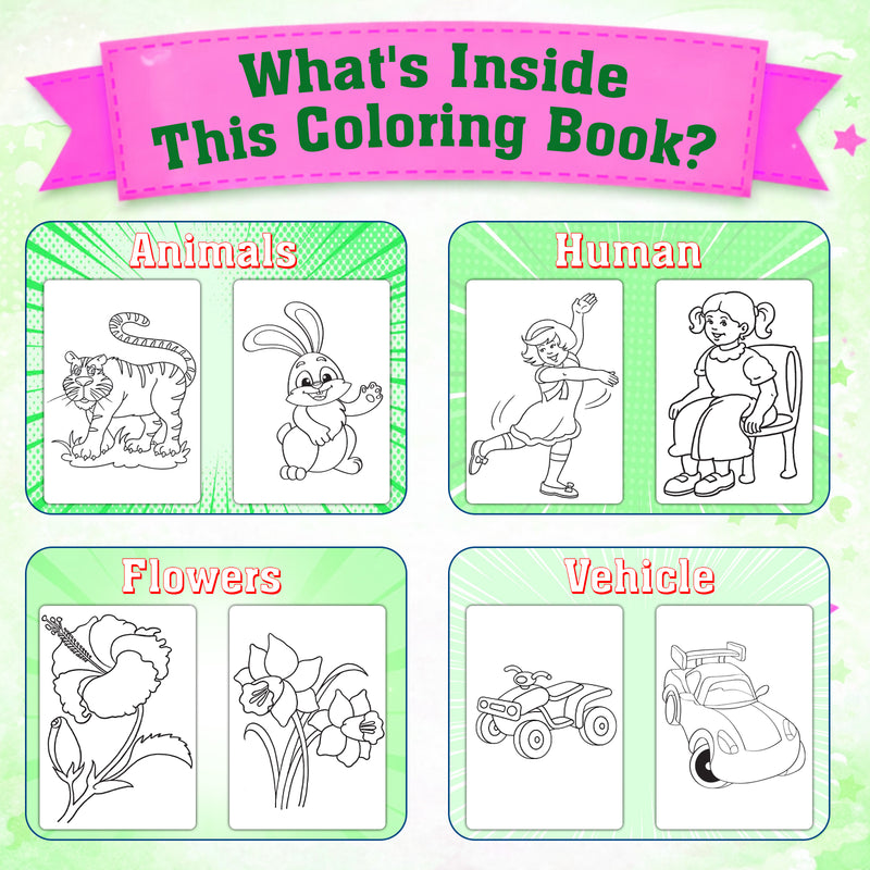 Jumbo Colouring Book 2 for Kids – Creative Colouring Books with 140+ Fun Pictures (Age 3+ Years)