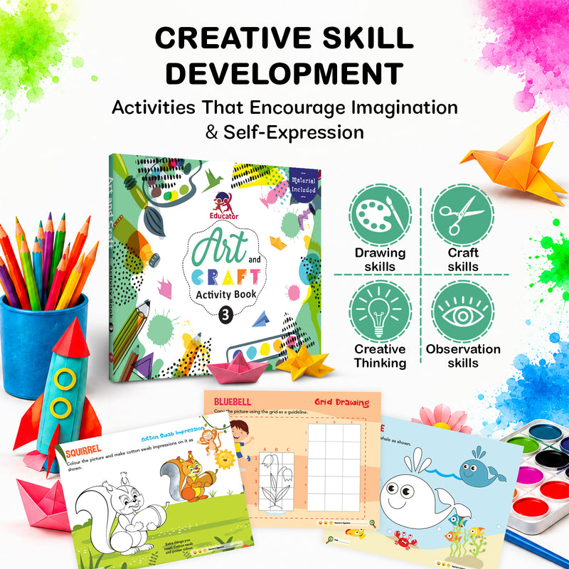 Art and Craft Activity Book - 3