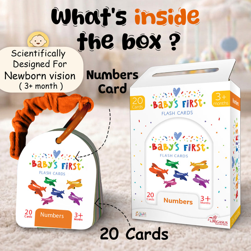 Baby’s First Flash Cards – Numbers | Number Learning & Mind Building Cards (3+ Months)