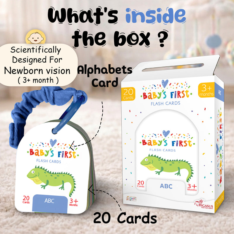 Baby’s First Flash Cards – ABC | Alphabet Learning & Mind Building Cards (3+ Months)