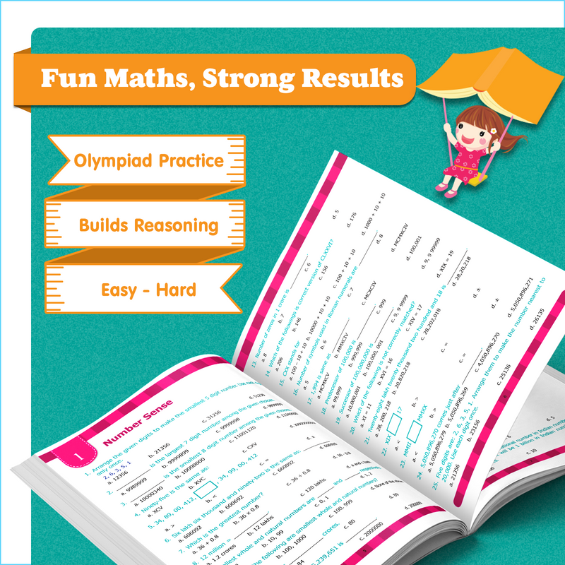 Maths Olympiad Workbook 5 | Advanced Olympiad Practice Book with Step-by-Step Solutions (Age 8+ Years)