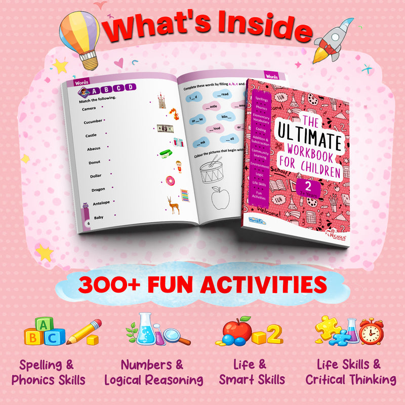 The Ultimate Workbook for Children: 2 – Early Learning & Educational Book for Kids (Age 3+ Years)