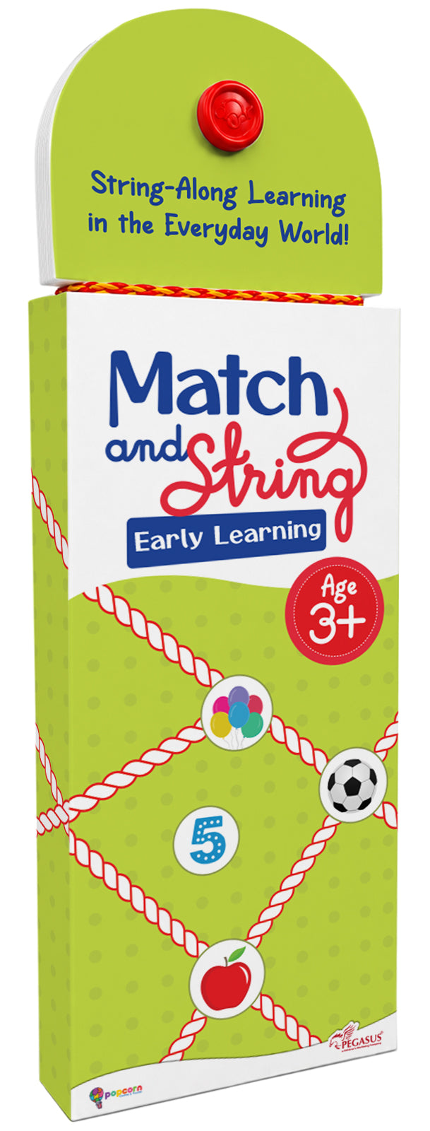 Match and String Early Learning for Kids (Age 3+ Years) String-Along Learning Activity Fine Motor Skills and Matching Game