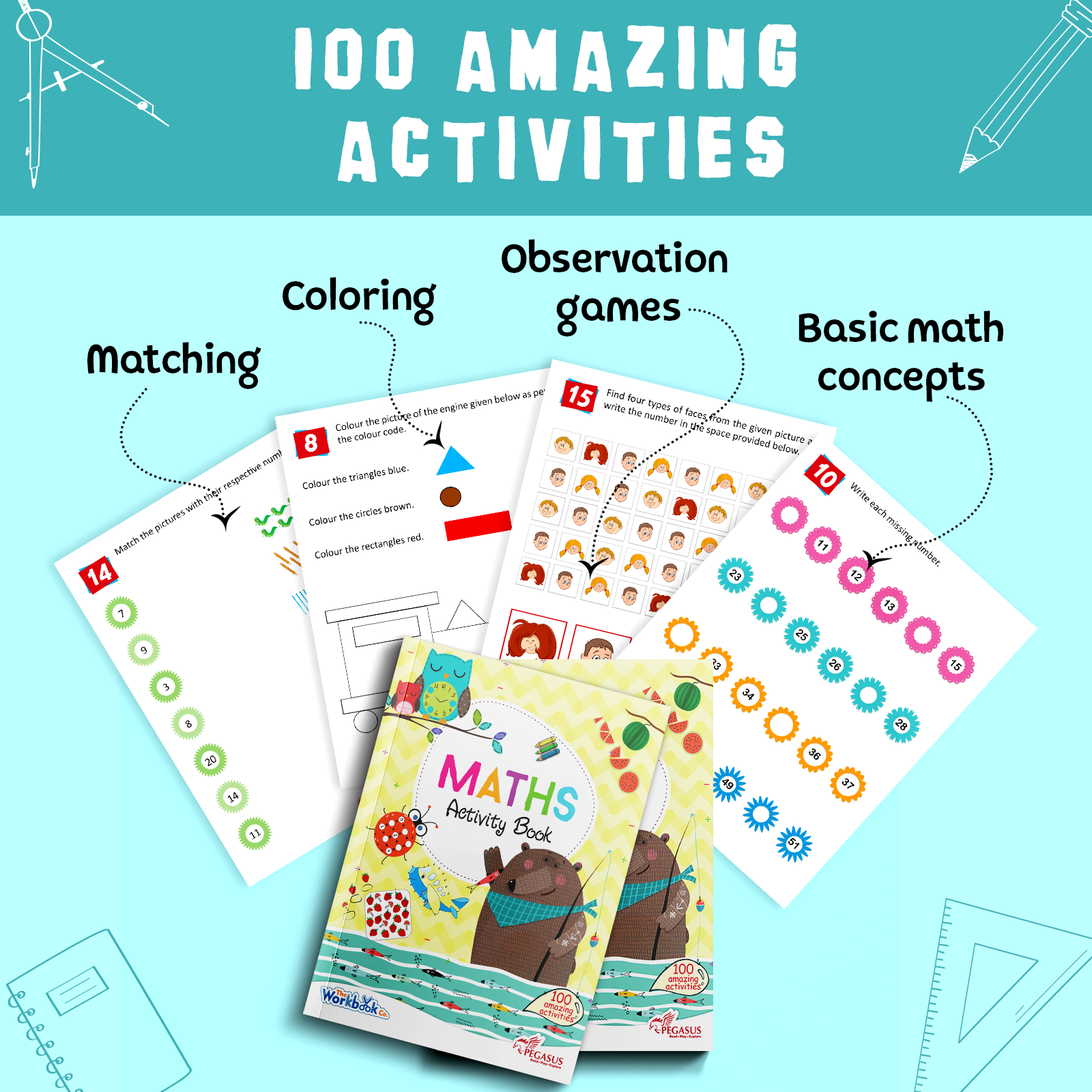 Maths - Activity Book - Paperback — pegasusforkids