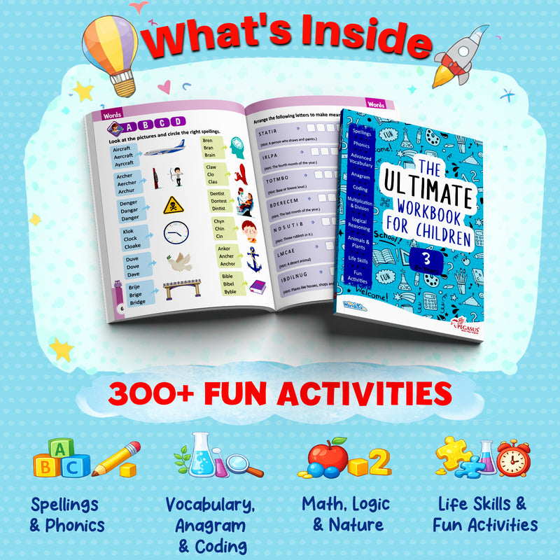 The Ultimate Workbook for Children: 3 – Early Learning & Educational Book for Kids (Age 3+ Years)