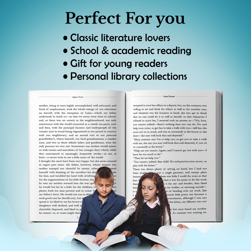 Agnes Grey by Anne Brontë Classic English Novel |Timeless Literary Fiction Book for Teens & Adults