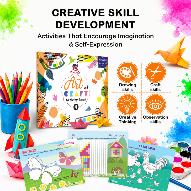 Art and Craft Activity Book - 4