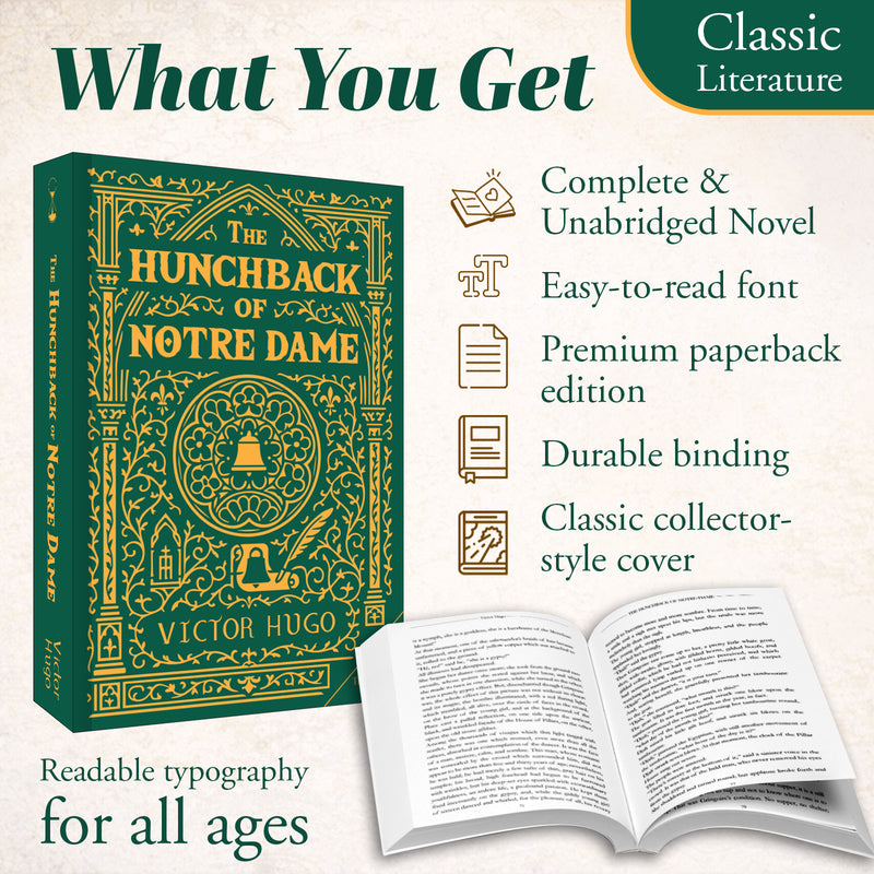 The Hunchback of Notre Dame – Complete & Unabridged Classic Novel by Victor Hugo | For Young Readers