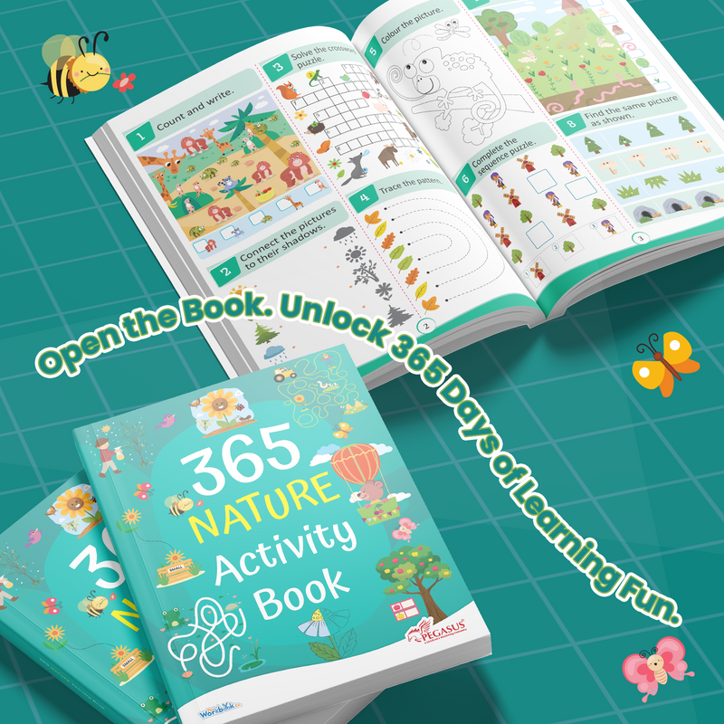 365 Nature Activity Book for Kids – Mazes, Puzzles, and Memory Learning Books (Age 3+ Years)