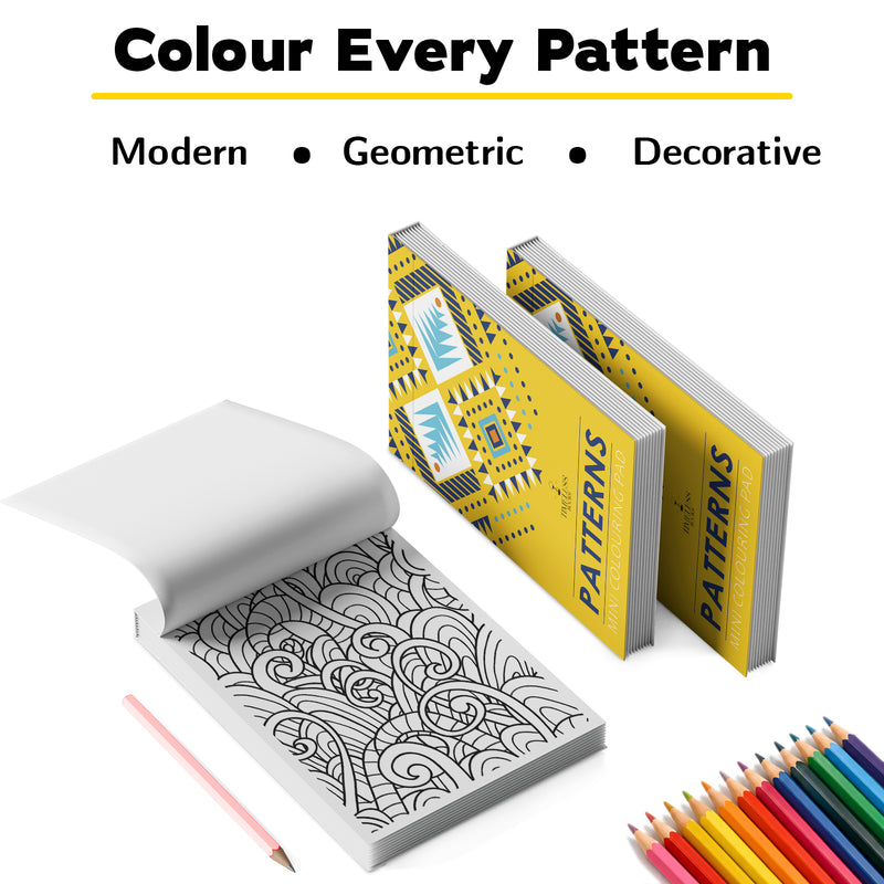 Patterns - Mini Adult Colouring Pad