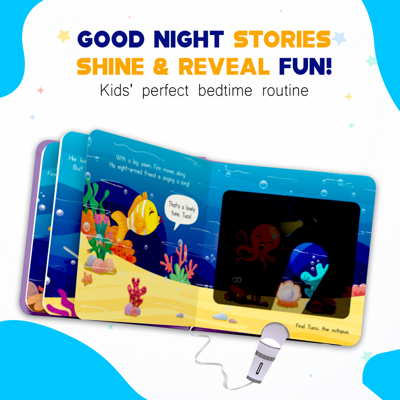 Ocean Adventure Torch Book for Kids – Interactive Flashlight Story Book with Hidden Pictures (Age 2+ Years)