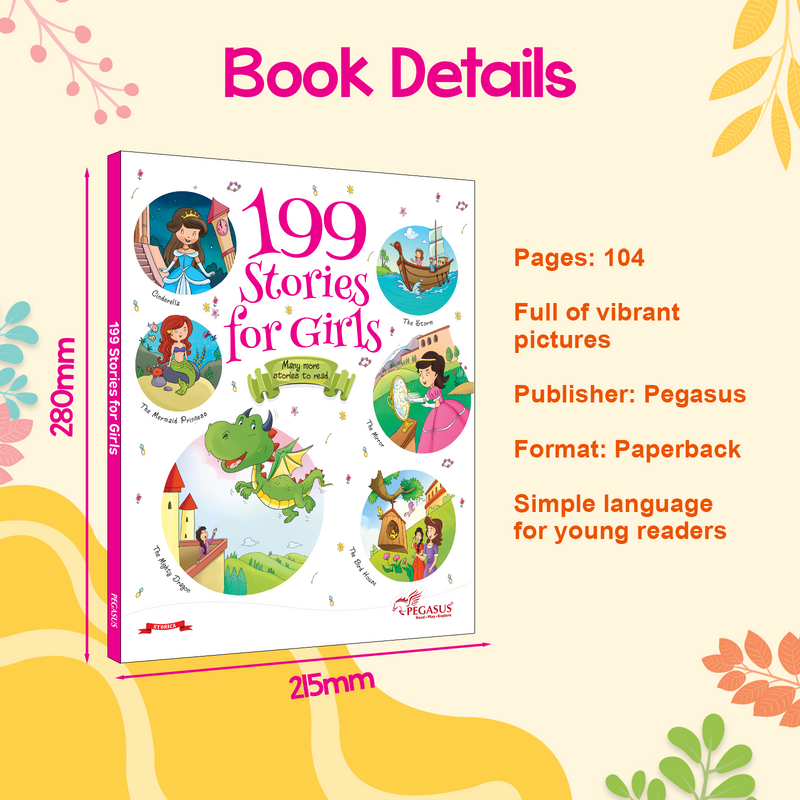199 Fairy Tale & Adventure Stories for Girls with Classic Tales (Age 2+ Years)