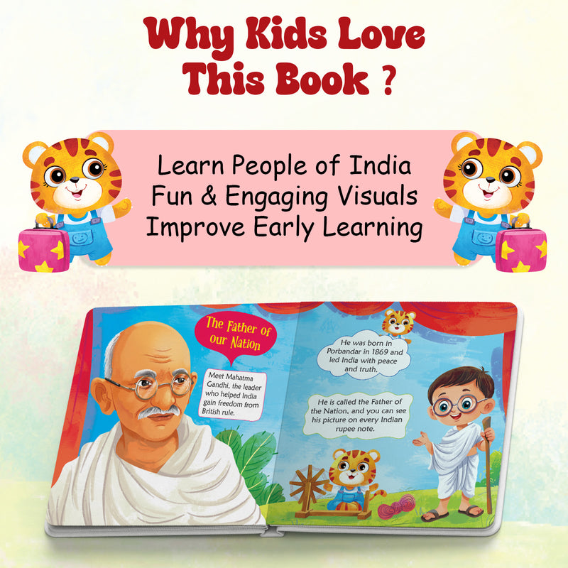 People of India – Early Learning Board Book for Kids (Age 3–6 Years) | Toddler Activity Books