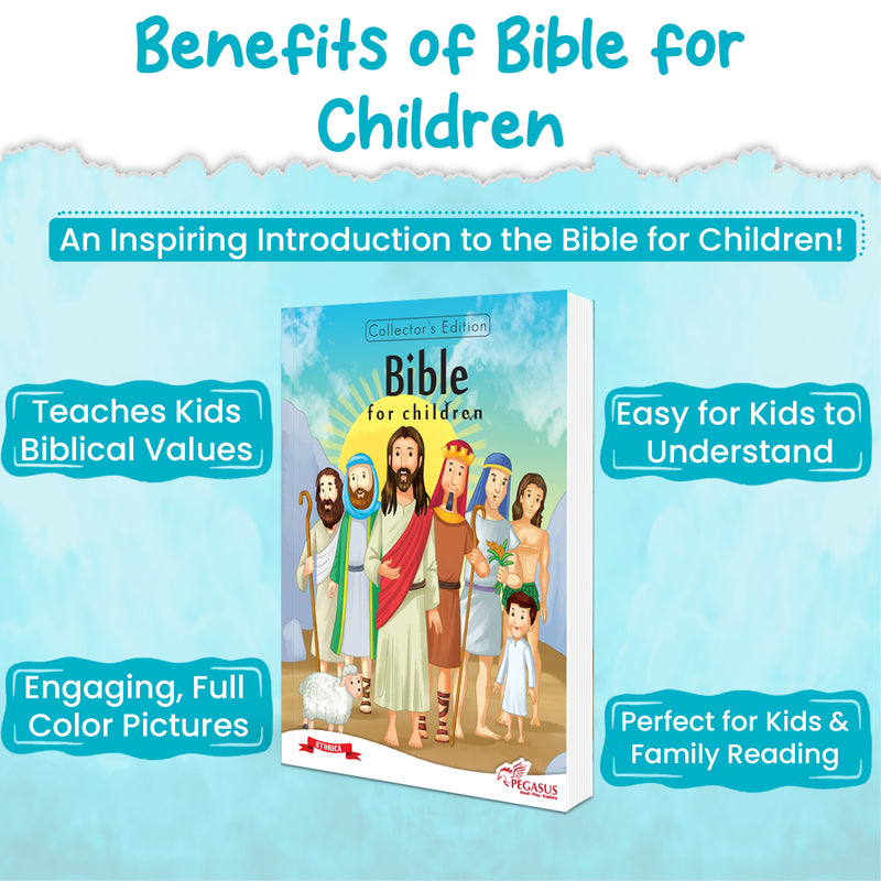 Bible for Children – Illustrated Children’s Stories Book from the Old & New Testament (4+ years)
