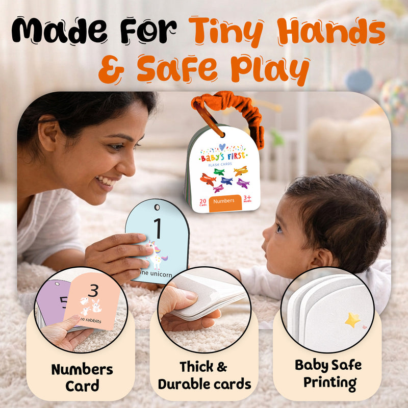 Baby’s First Flash Cards – Numbers | Number Learning & Mind Building Cards (3+ Months)