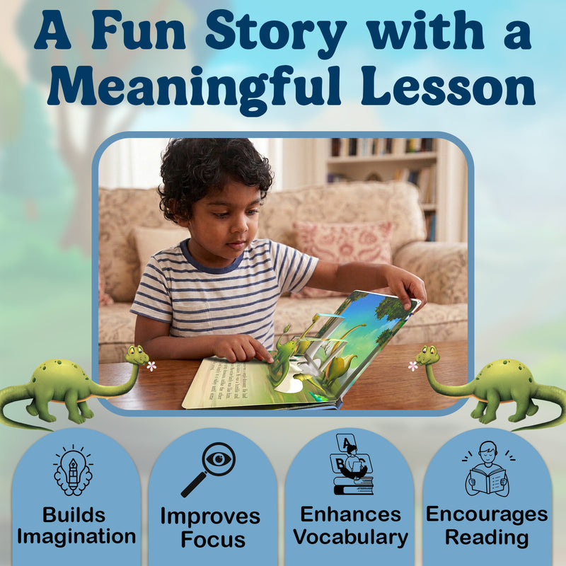 Simba, the Apatosaurus – Pop-Up Book for Kids | Bedtime Story About Being Big-Hearted  (Age 2+ Years)