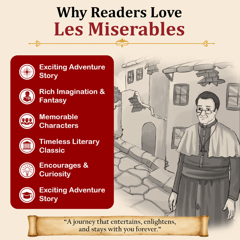 Les Miserables – Pegasus Illustrated Classics (Hardcover, Ages 8+)