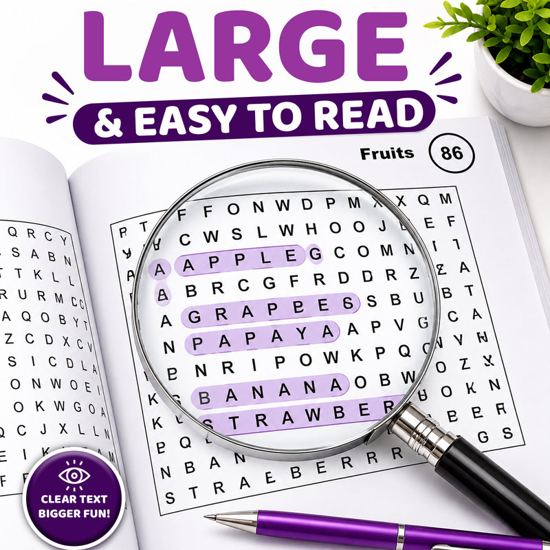 Amazing Word Search Puzzle Book Brain Games & Vocabulary Builder for Kids & Adults (Age 8+ Years)